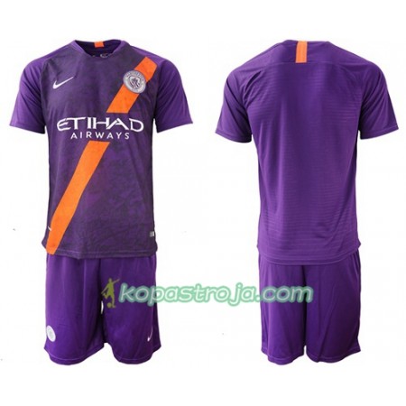 Billiga Fotbollströjor Manchester City Barn Tredje tröja 2018/19 Kortärmad